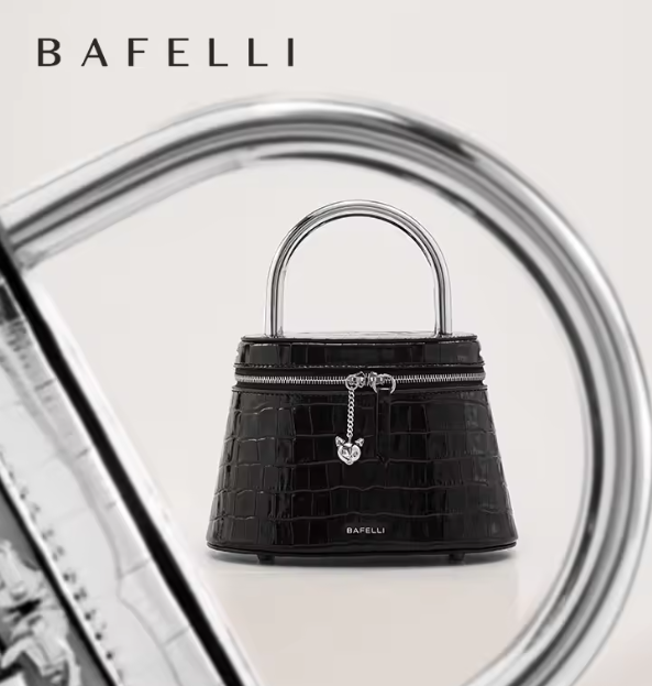 BAFELLI 2026 女士新款晚宴派对手提包 原创设计师时尚奢侈品牌真皮斜挎包